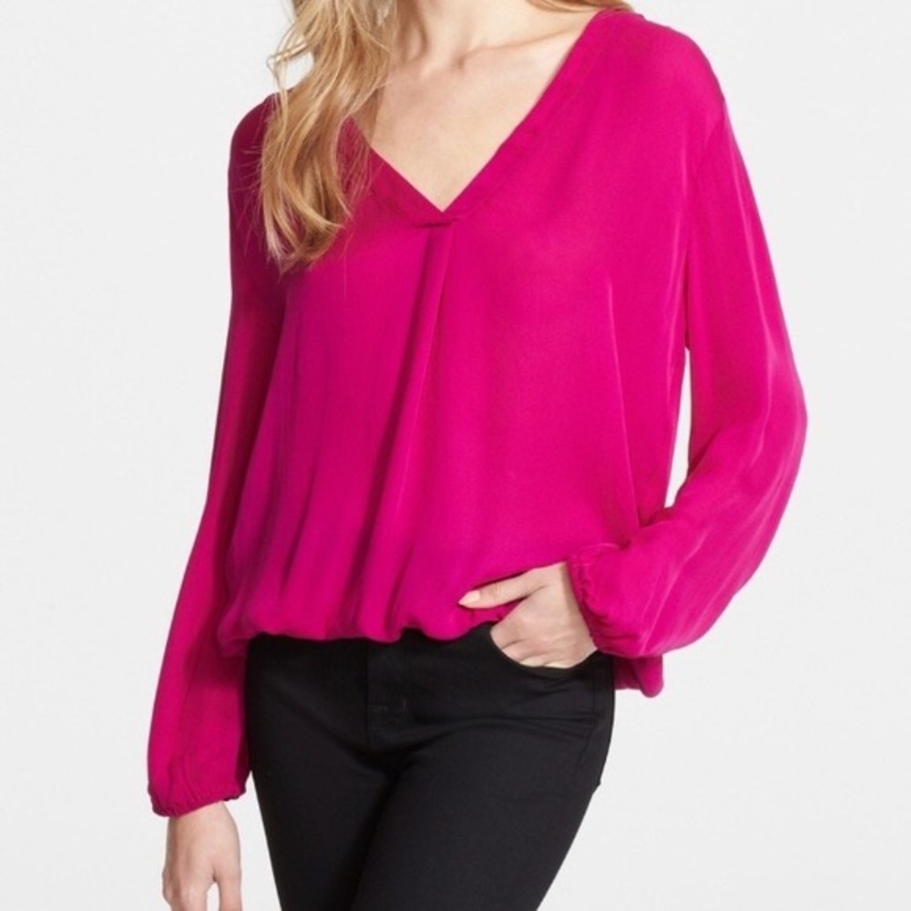 Joie Madrina deep fuschia blouse